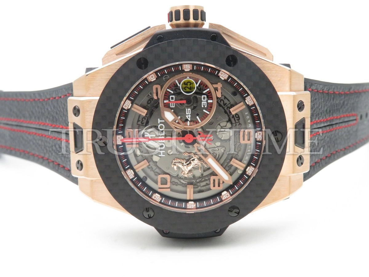 Копия часов Hublot Big Bang Ferrari "King Carbon Gold" 401.OQ.0123.VR