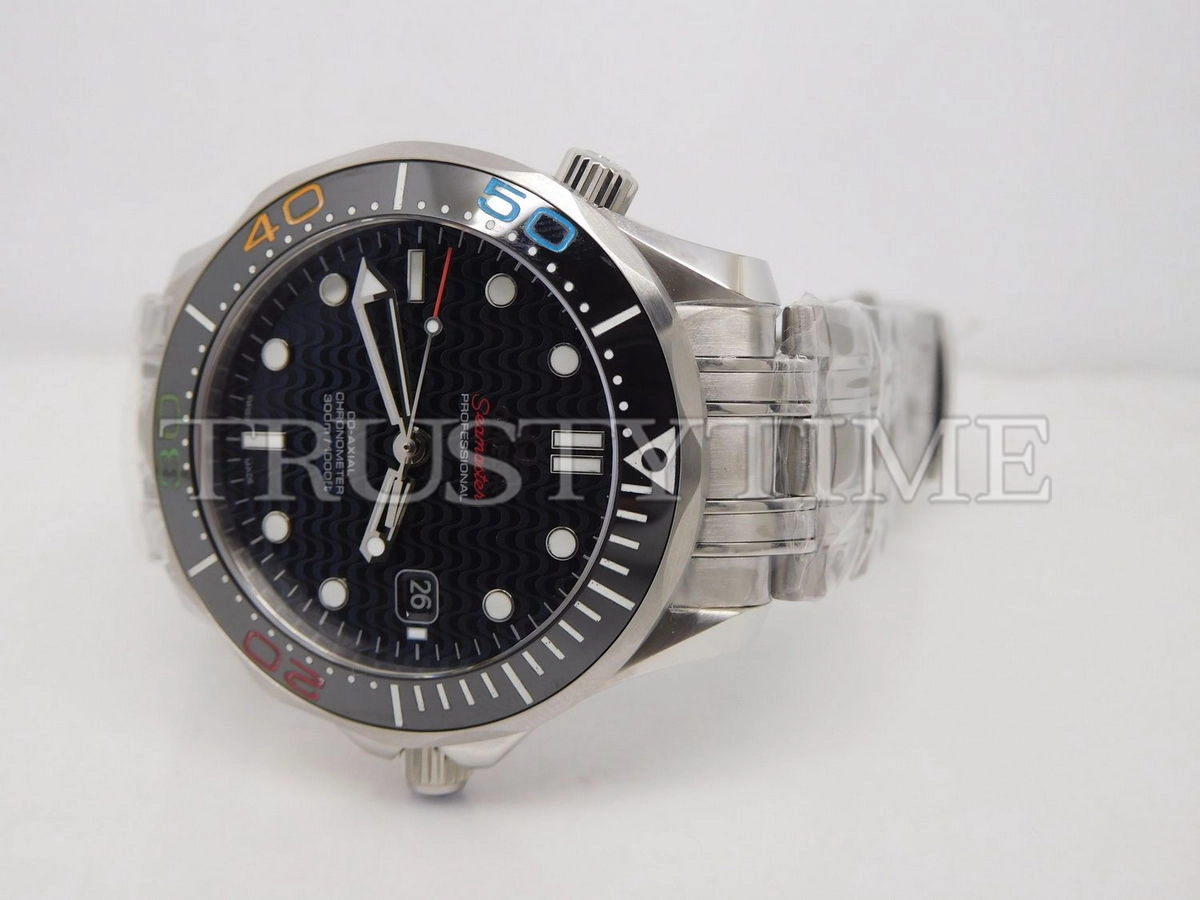 Копия часов Omega Seamaster Diver 300m Co-Axial Chronometer Limited Edition "Rio 2016" 41mm 522.30.41.20.01.001