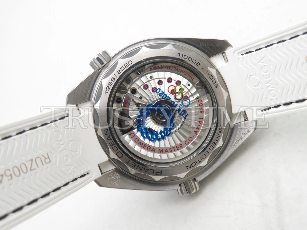 Копия часов Omega Seamaster Planet Ocean 600m Co‑Axial Master Chronometer Tokyo 2020 39,5 mm 522.33.40.20.04.001
