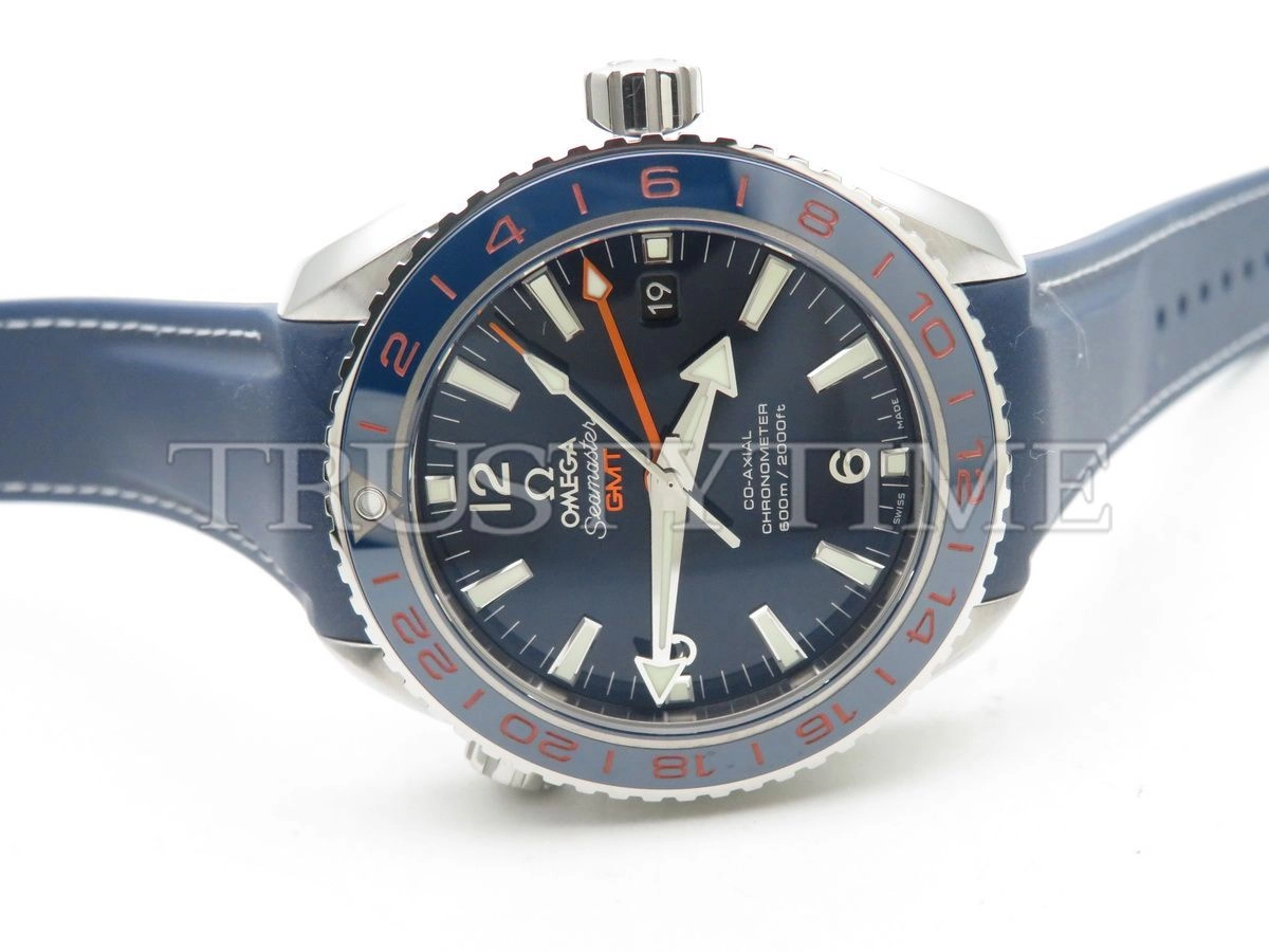 Копия часов Omega Seamaster Planet Ocean 600m Co‑Axial Master Chronometer GMT GoodPlanet 43.5mm 232.30.44.22.03.001