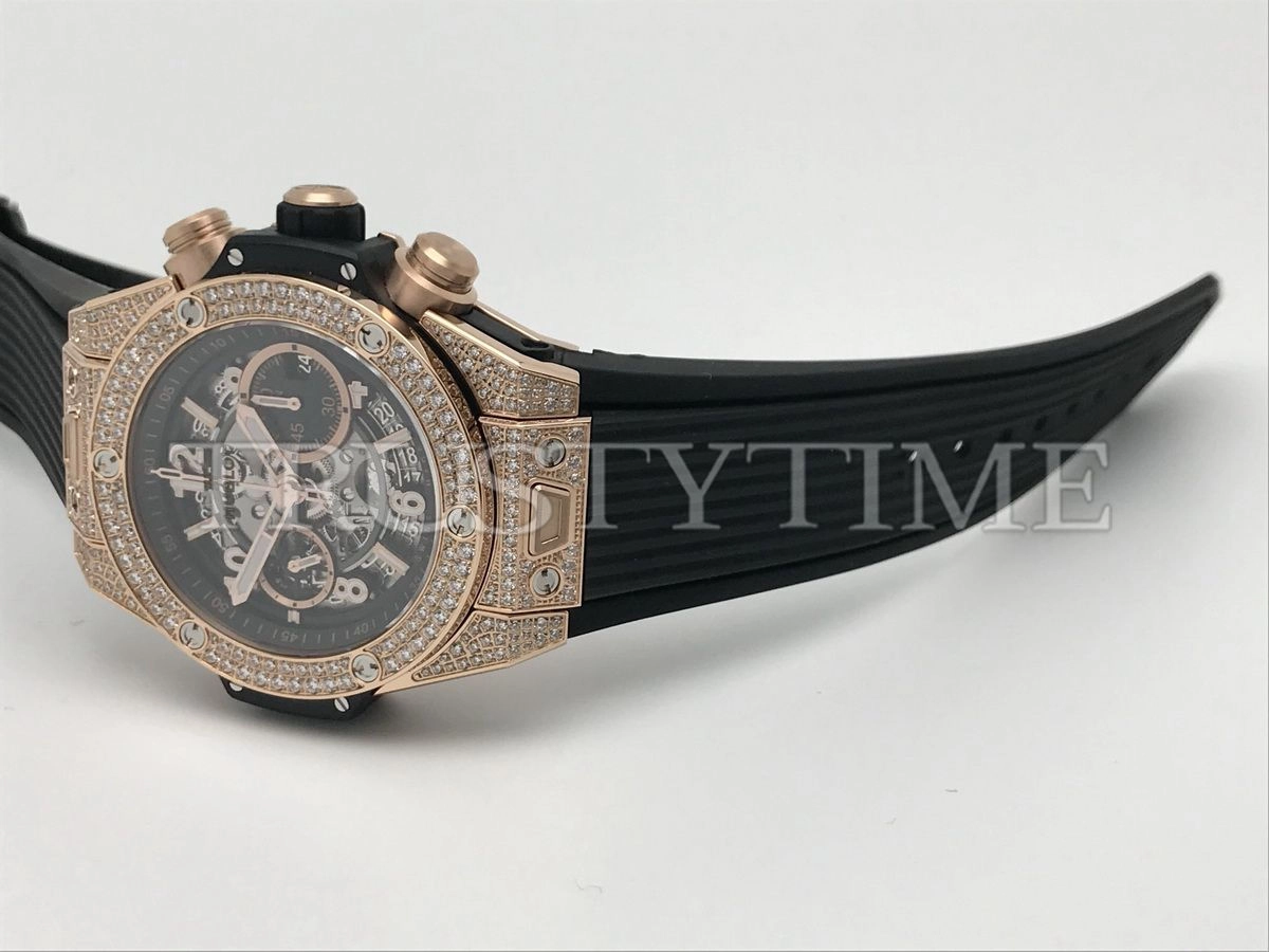 Копия часов Hublot Big Bang Unico King Gold Pave 44mm 421.OX.1180.RX.1704