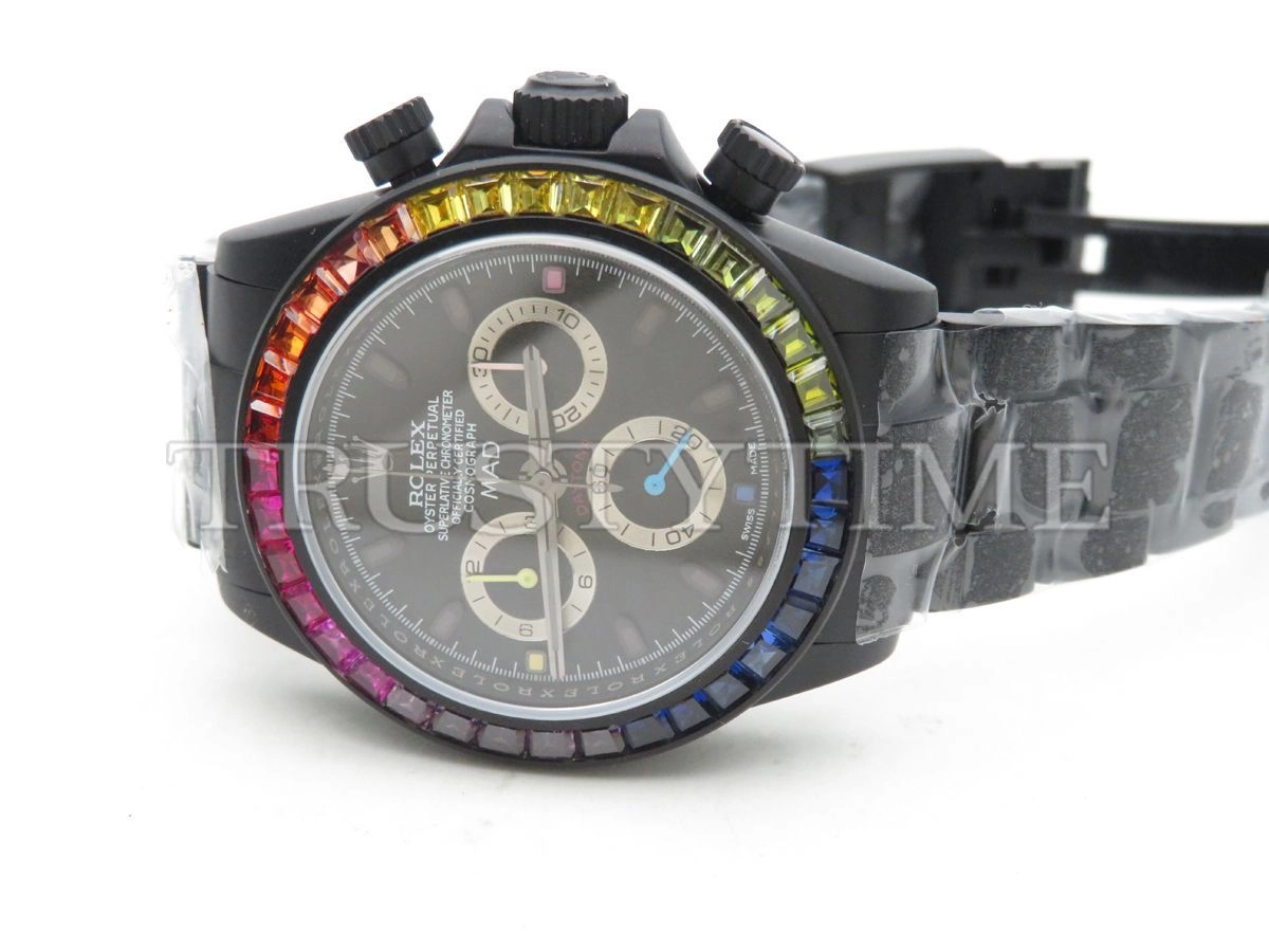 Копия часов Rolex Cosmograph Daytona Blaken MAD Rainbow