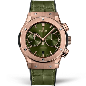 Копия часов Hublot Classic Fusion Chronograph King Gold 45mm 521.OX.8980.LR