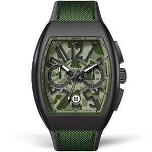 Реплика часов Franck Muller Vanguard Camouflage Chronograph V45-CC-DT-CAMOU-TTNRMC-VE Арт.FM-0685 Копия часов Franck Muller Vanguard Camouflage Chronograph V45-CC-DT-CAMOU-TTNRMC-VE Арт.FM-0685
