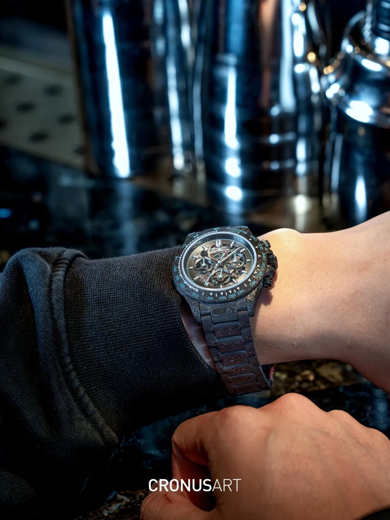 Часы CronusArt NTPT Carbon Fiber Watch Limited edition CM016-027