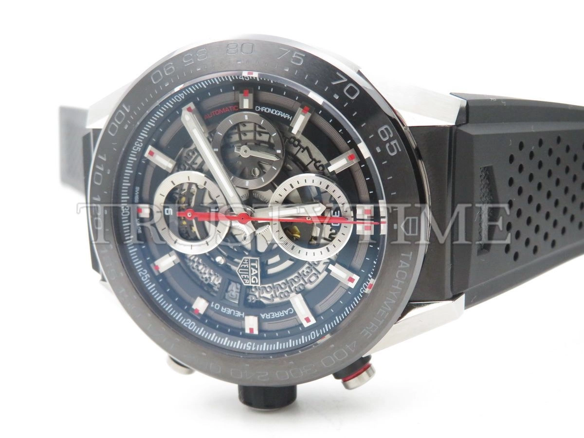 Копия часов Tag Heuer Carrera Calibre HEUER 01 Chronograph 45mm CAR2A1Z.FT6044
