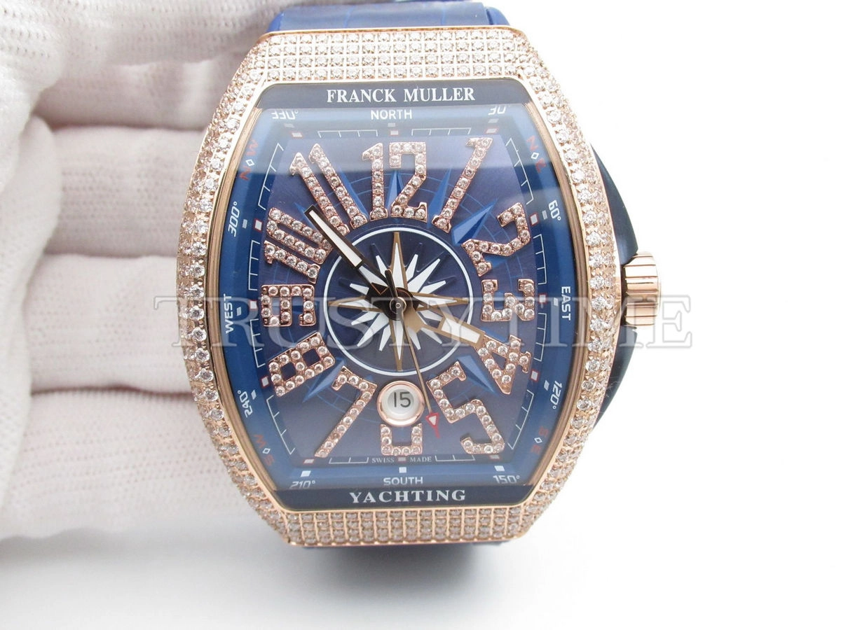 Копия часов Franck Muller Vanguard Yachting V 45 SC DT D YACHTING NBR CD 5N BL (FM155B)