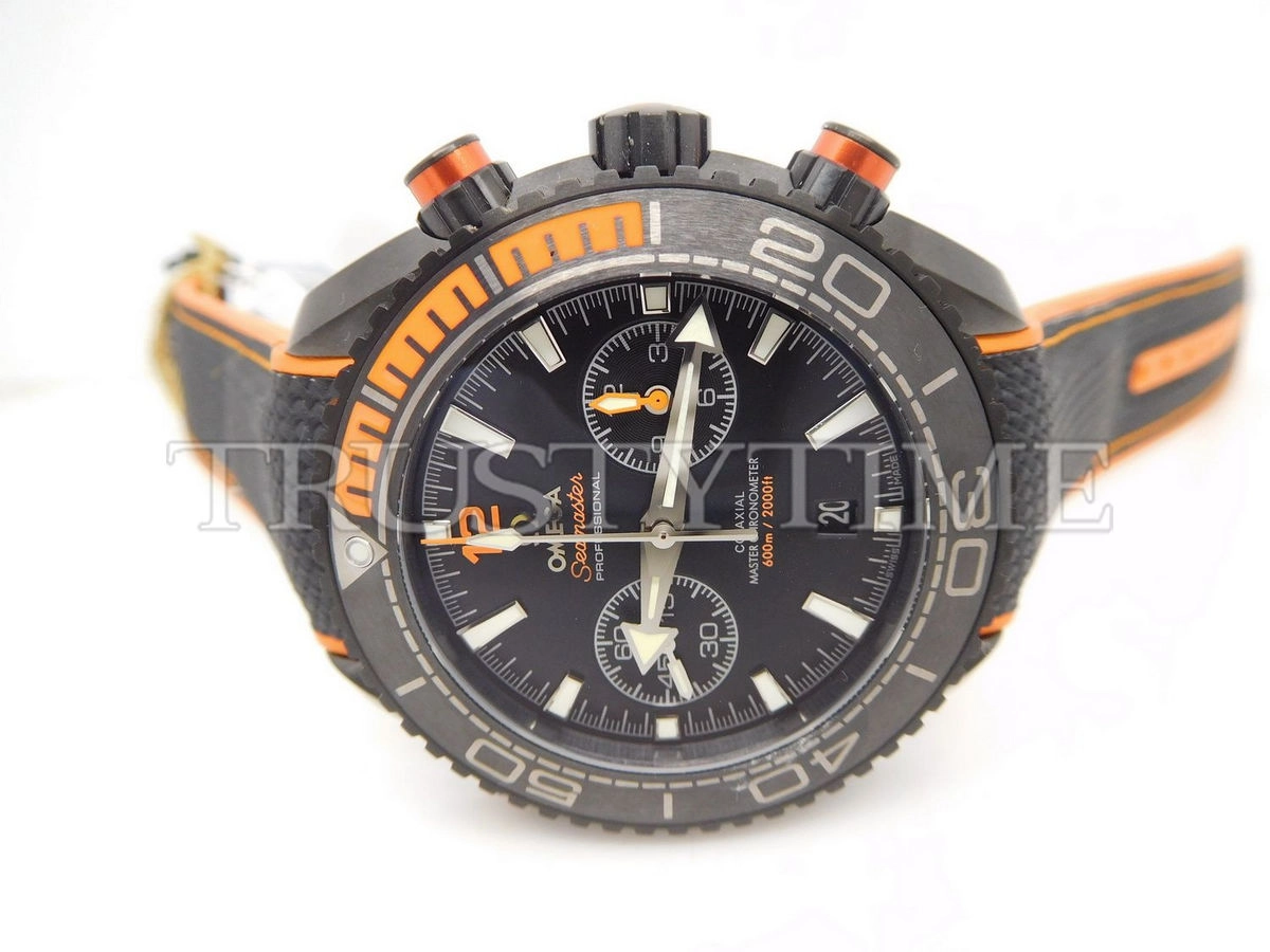 Копия часов Omega Seamaster Planet Ocean 600m Co‑Axial Master Chronometer Chronograph Deep Black 45.5mm 215.92.46.51.01.001