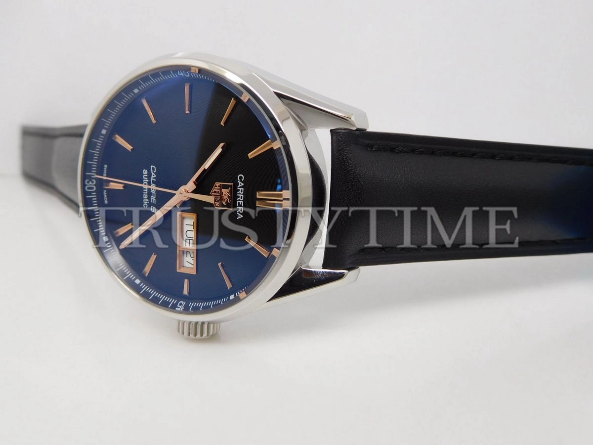 Копия часов Tag Heuer Carrera Calibre 5 Day Date 41mm WAR201C.FC6266