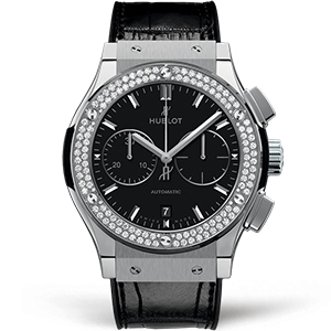 Копия часов Hublot Classic Fusion Chronograph Titanium 45mm 521.NX.1171.LR.1104