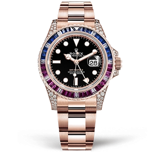 Копия часов Rolex GMT Master II Everose Gold 126755SARU