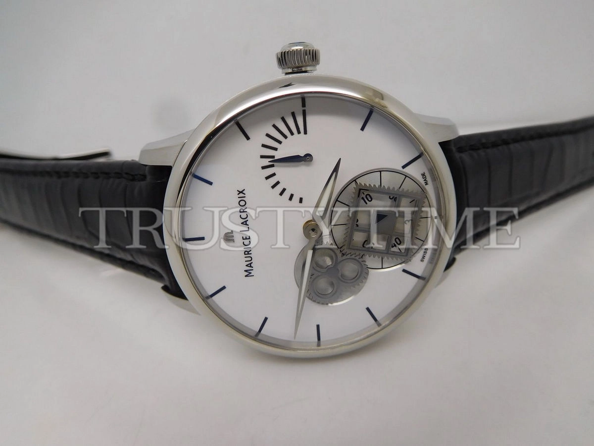 Копия часов Maurice Lacroix Masterpiece Roue Carrée Seconde 43mm MP7158-SS001-101-1