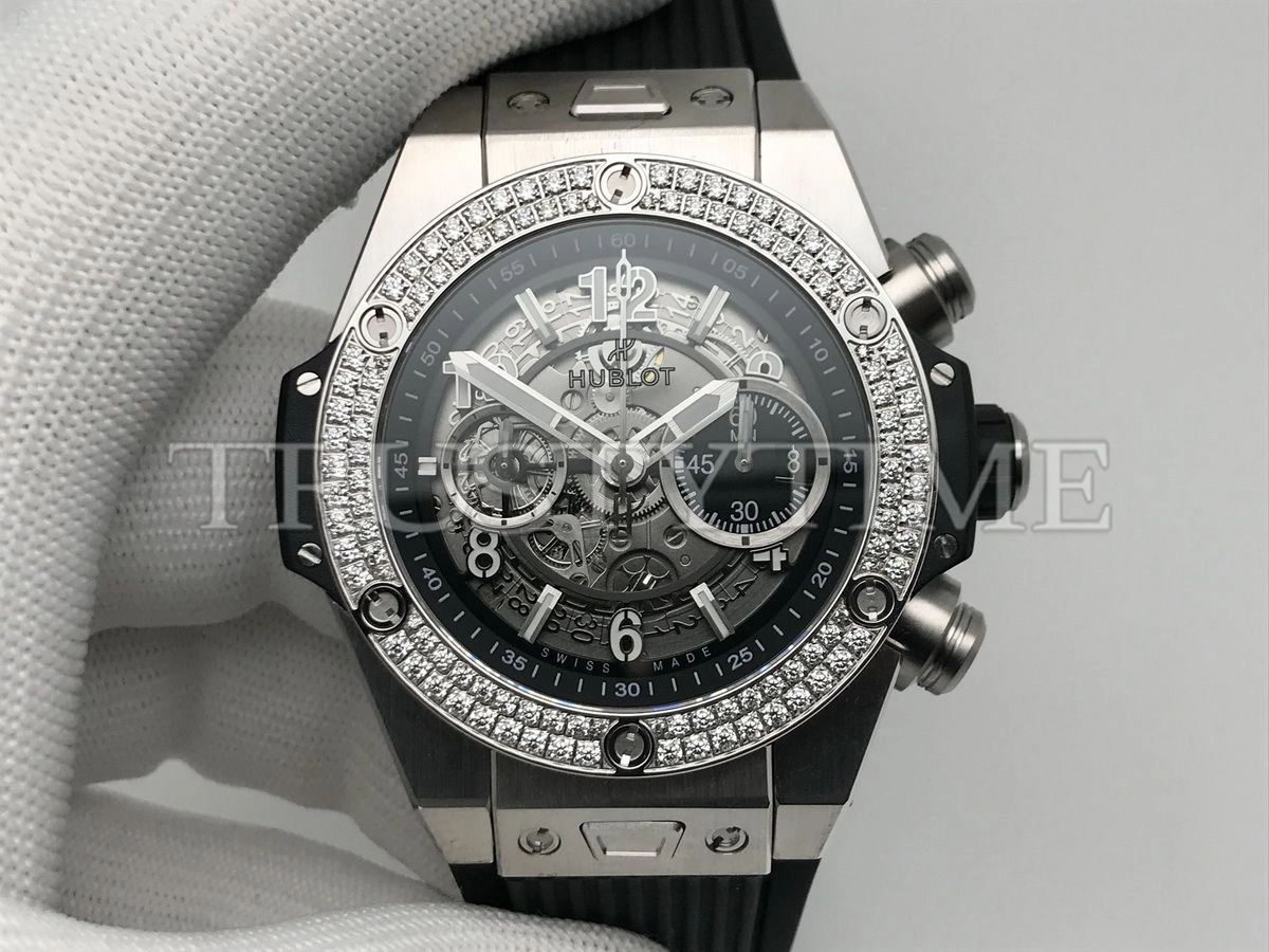 Копия часов Hublot Big Bang Unico Titanium Diamonds 44mm 421.NX.1170.RX.1104