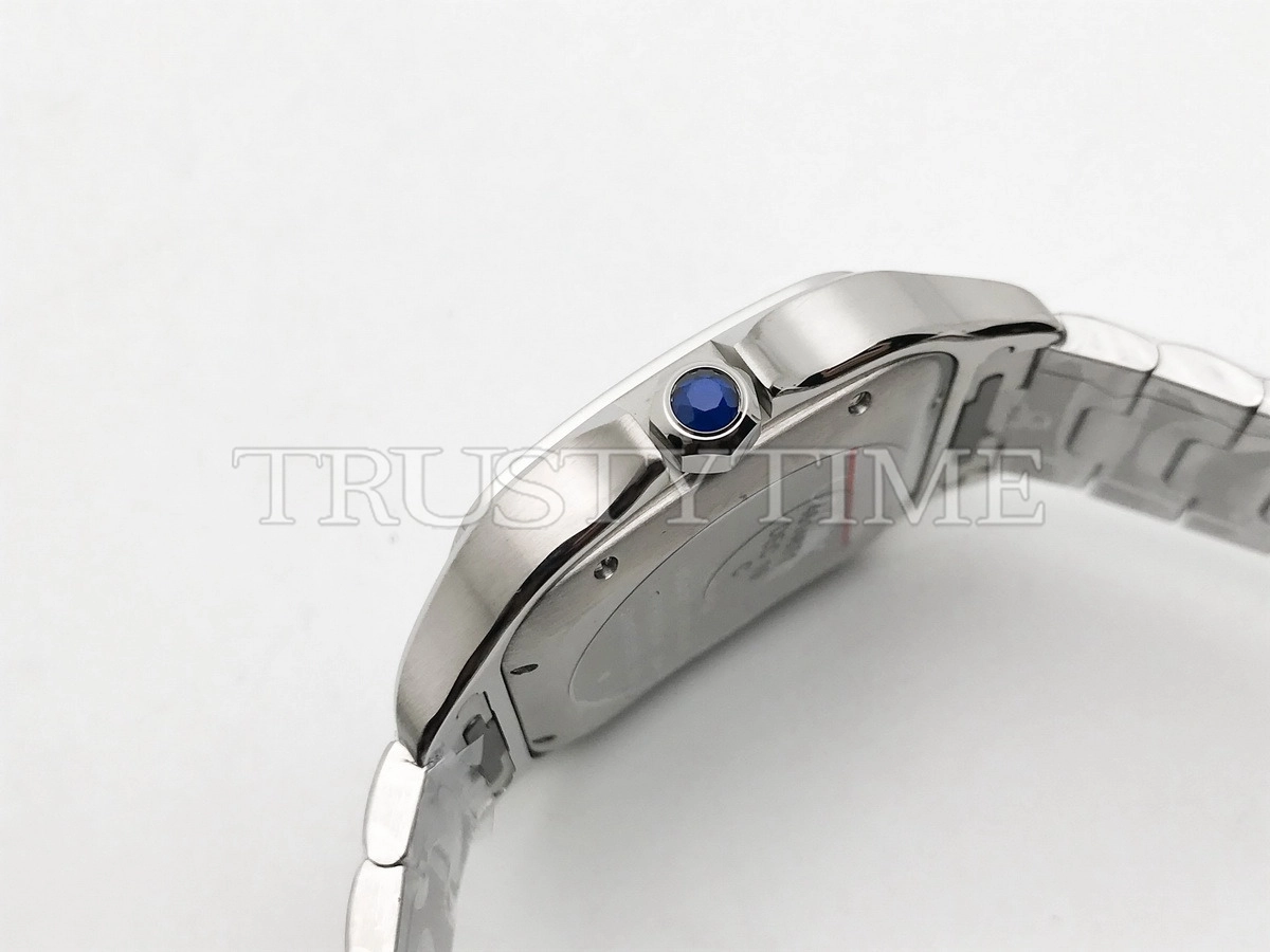 Копия часов Cartier Santos De Cartier Smoky Green WSSA0062