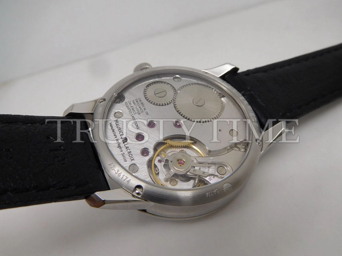 Копия часов Maurice Lacroix Masterpiece Roue Carrée Seconde 43mm MP7158-SS001-301-1