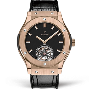 Копия часов Hublot Classic Fusion Tourbillon King Gold 45mm 505.OX.1180.LR