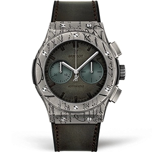 Копия часов Hublot Classic Fusion Chronograph Berluti Cold Brown 45mm 521.NX.05IB.VR.BER19