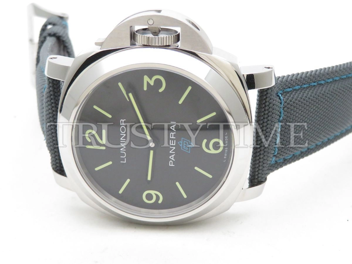 Копия часов Panerai Luminor Base Logo 3 Days Black - Blue OP 44mm PAM00774