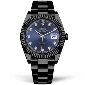 Копия часов Rolex DateJust II 41mm 126300 Blue Dial Diamonds