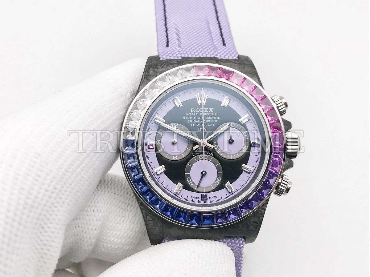 Копия часов Rolex Cosmograph Daytona DIW Rainbow Violet