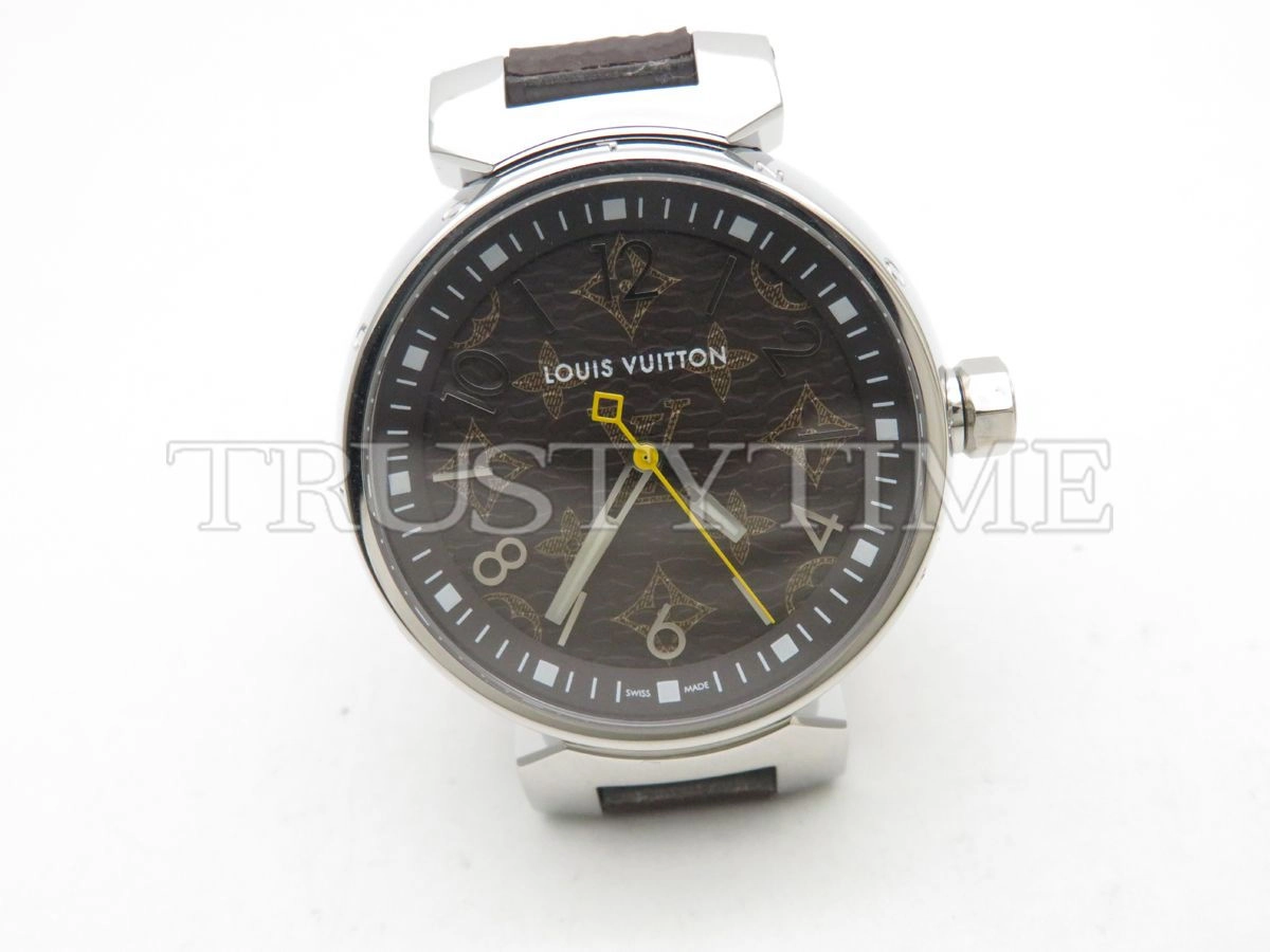 Копия часов Louis Vuitton Tambour Monogram 39mm QBBB97
