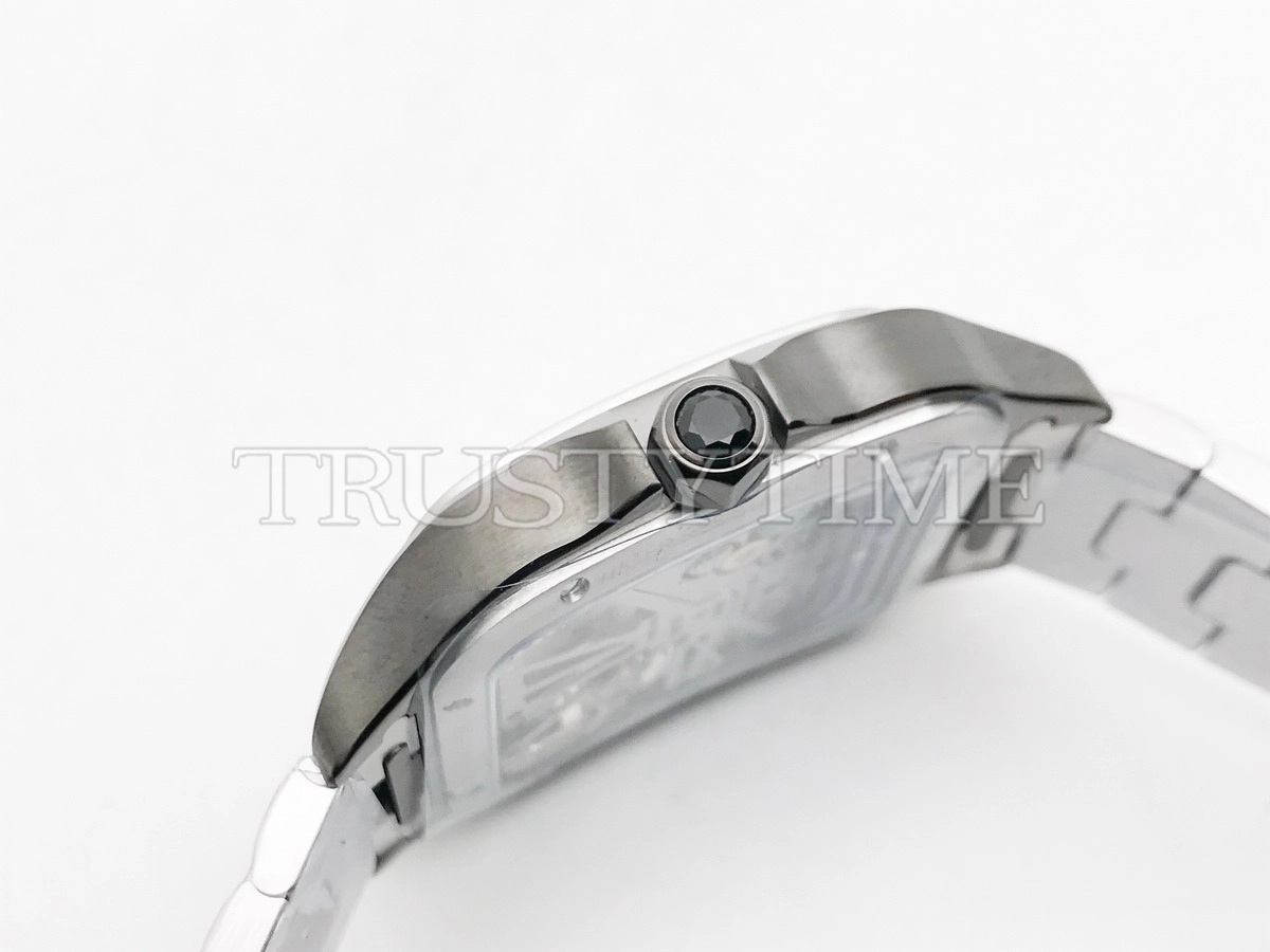 Копия часов Cartier Santos de Cartier Large Skeleton 40mm WHSA0027