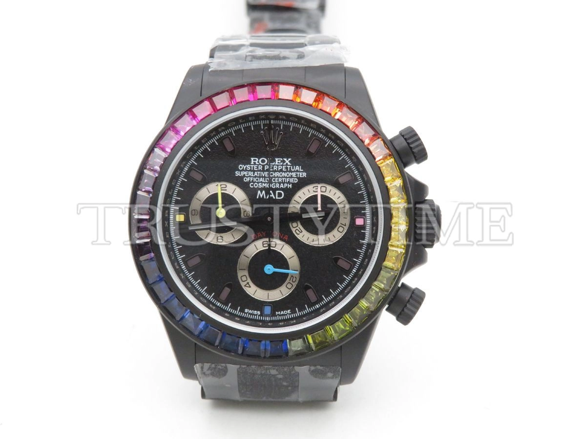 Копия часов Rolex Cosmograph Daytona Blaken MAD Rainbow