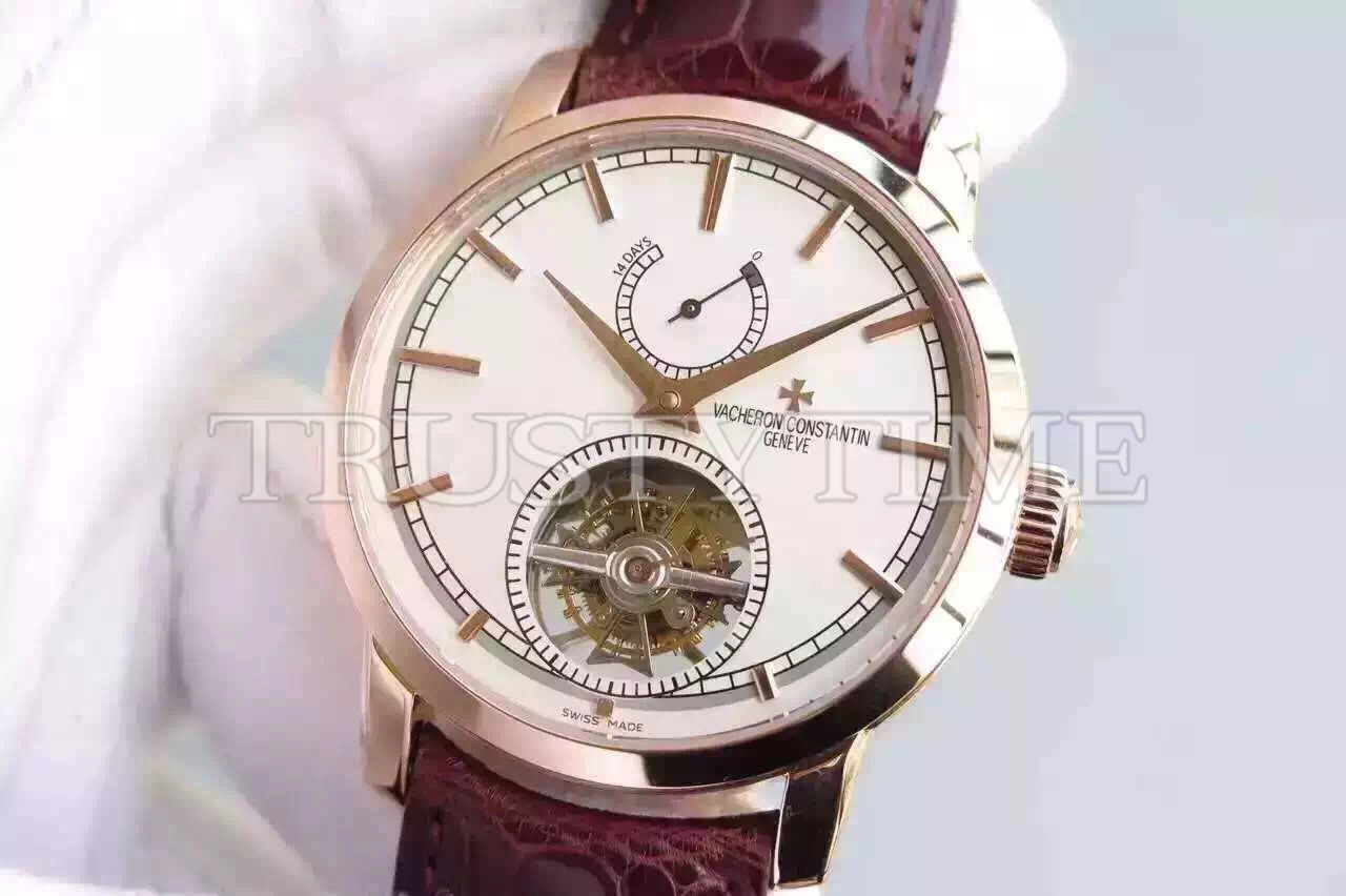 Копия часов Vacheron Constantin Traditionnelle Tourbillon 42mm 89000/000R-9655