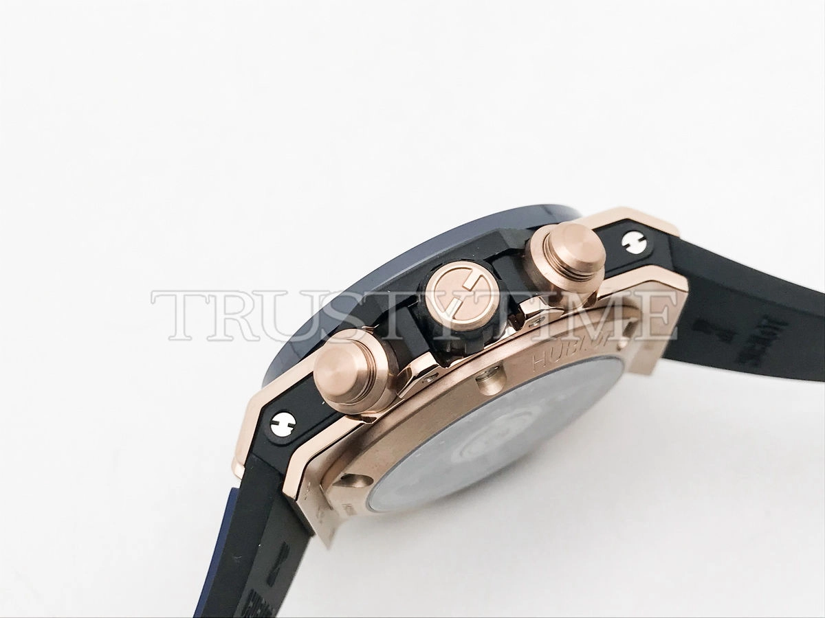 Копия часов Hublot Big Bang Unico King Gold Blue Ceramic 42mm 441.OL.5181.RX