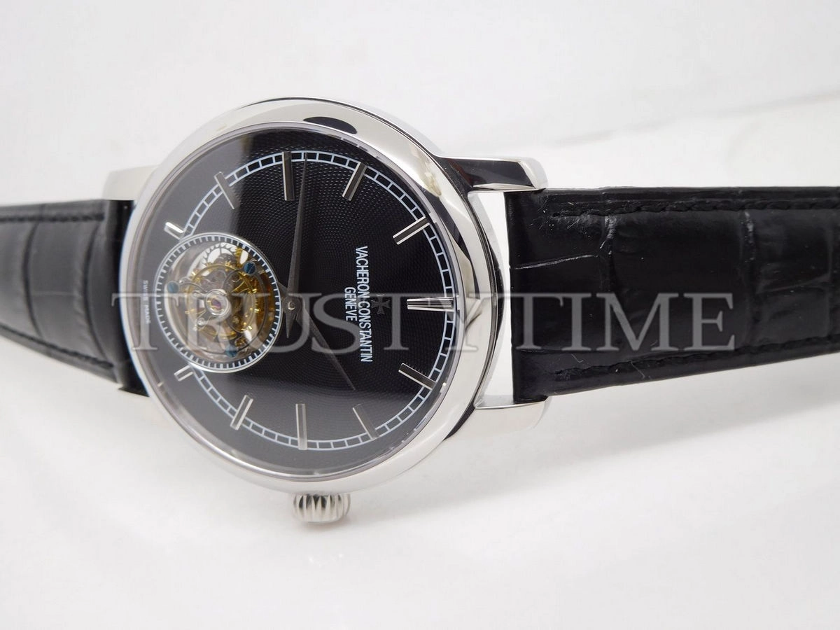 Копия часов Vacheron Constantin Traditionnelle Tourbillon 44mm 6500T/000P-B100