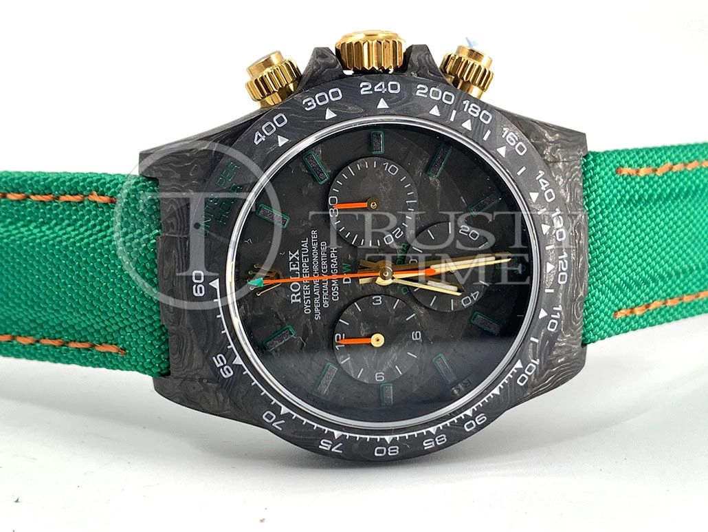 Копия часов Rolex Cosmograph Daytona DIW Carbon Lime