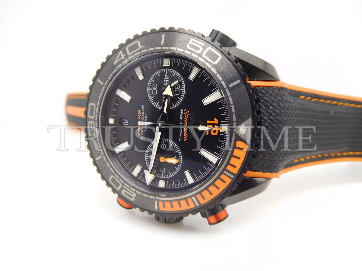 Копия часов Omega Seamaster Planet Ocean 600m Co‑Axial Master Chronometer Chronograph Deep Black 45.5mm 215.92.46.51.01.001