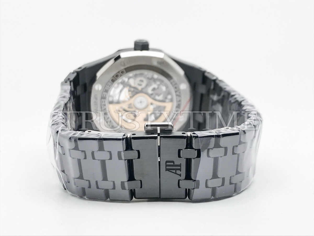 Копия часов Audemars Piguet Royal Oak Double Balance Wheel Black Ceramic 15416CE.OO.1225CE.01