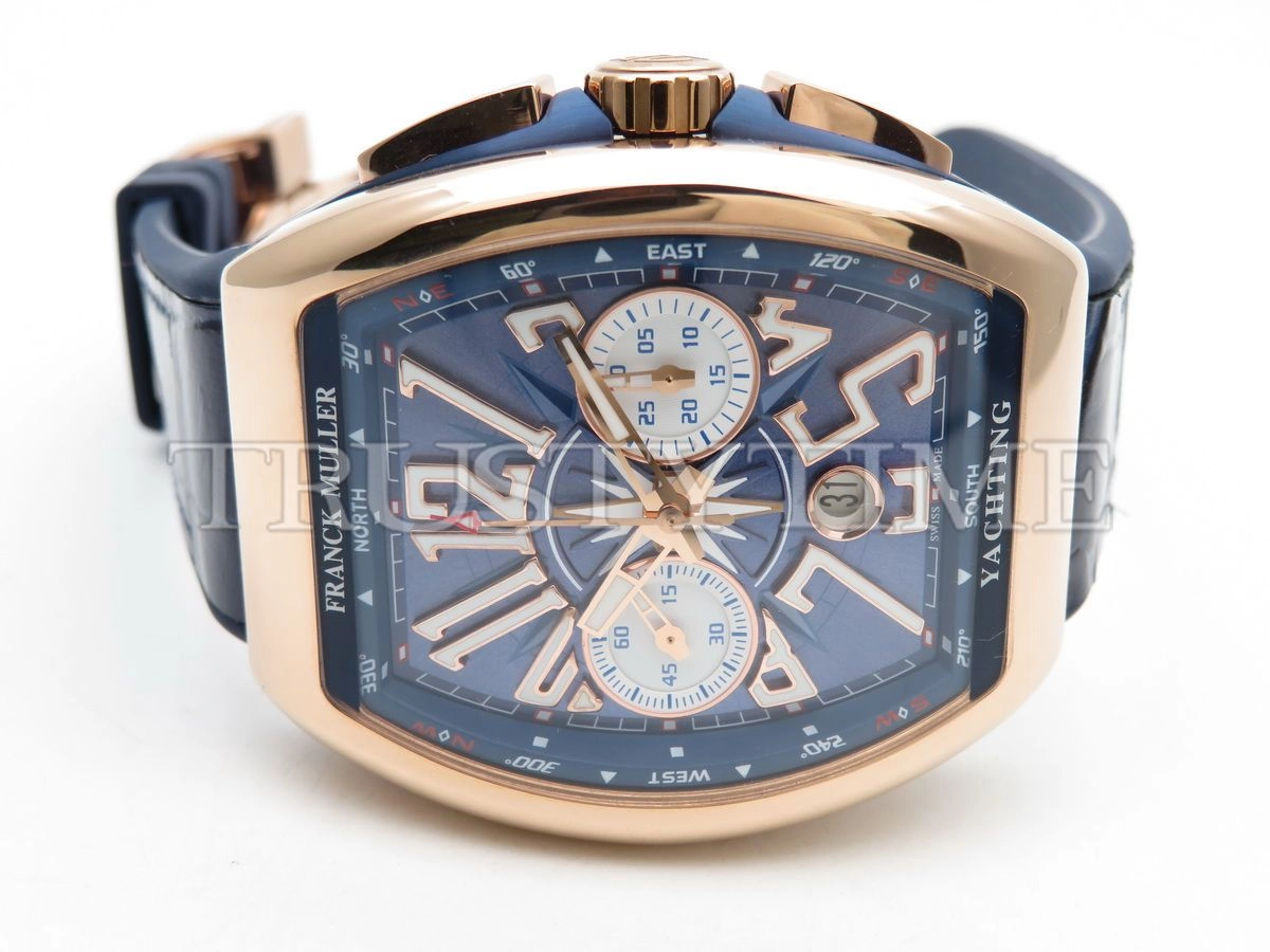 Копия часов Franck Muller Vanguard Chronograph V 45 CC DT YACHTING 5N.BL BL.BL 5N