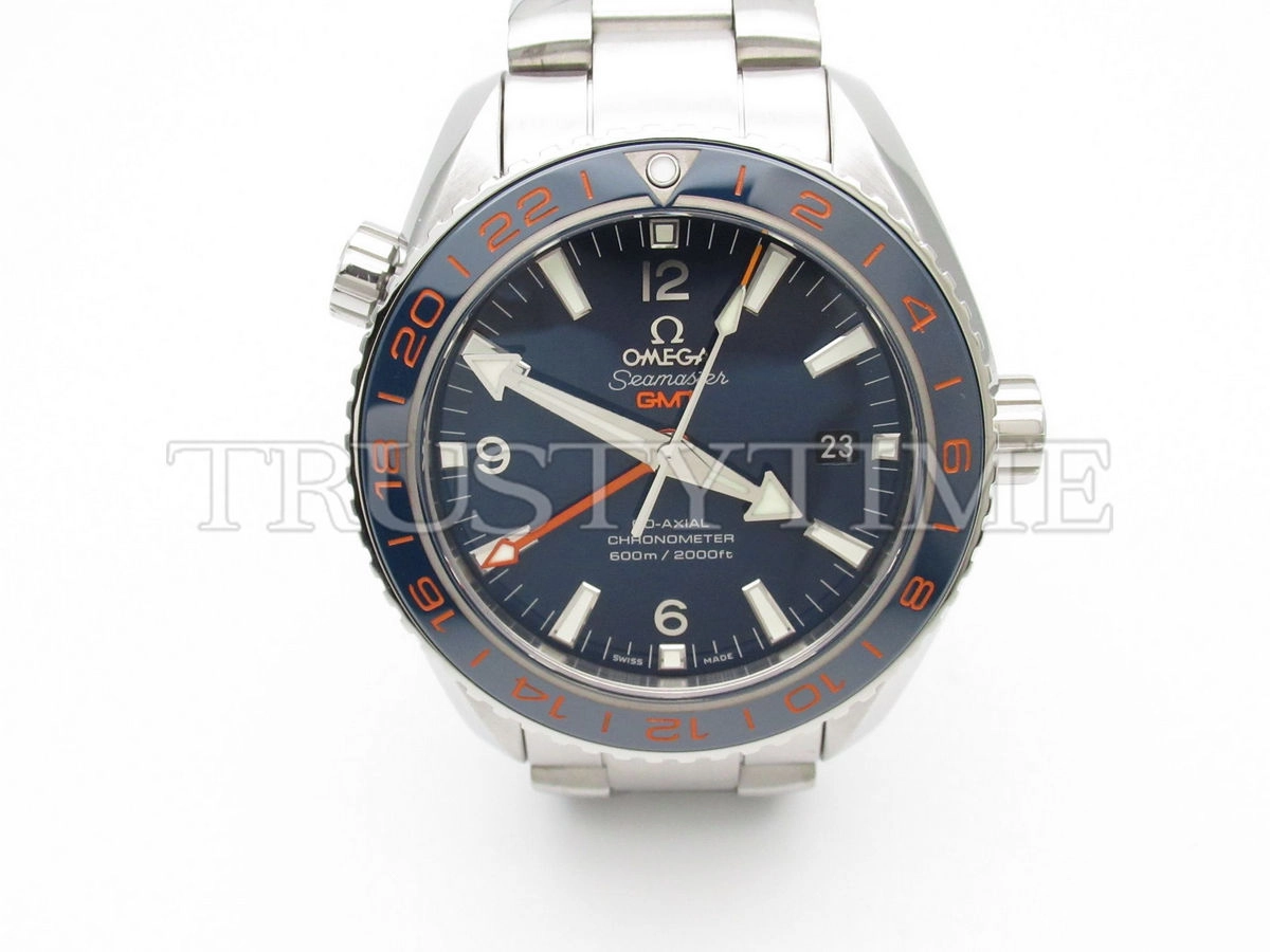 Копия часов Omega Seamaster Planet Ocean 600m Co‑Axial Master Chronometer GMT GoodPlanet 43.5mm 232.30.44.22.03.001