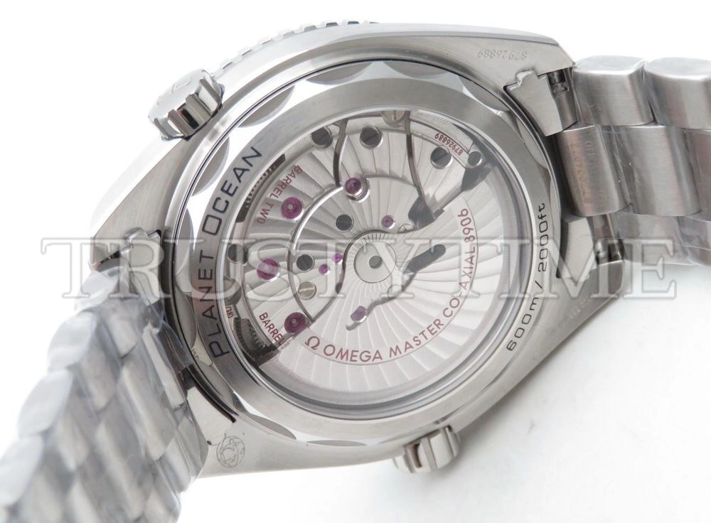 Копия часов Omega Seamaster Planet Ocean 600m Co‑Axial Master Chronometer GMT 43.5mm 215.30.44.22.01.001