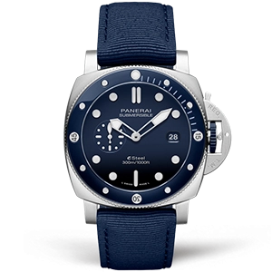 Копия часов Panerai Submersible QuarantaQuattro eSteel™ Blu Profondo 44mm PAM01289
