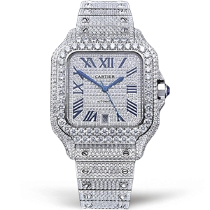 Копия часов Cartier Santos De Cartier 40 WSSA0018 Diamonds Арт. CR-0927