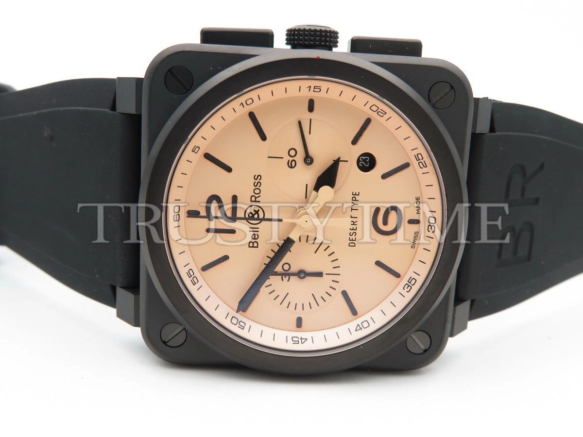 Копия часов Bell & Ross BR 03-94 Chronograph Desert Type BR0394-DESERT-CA
