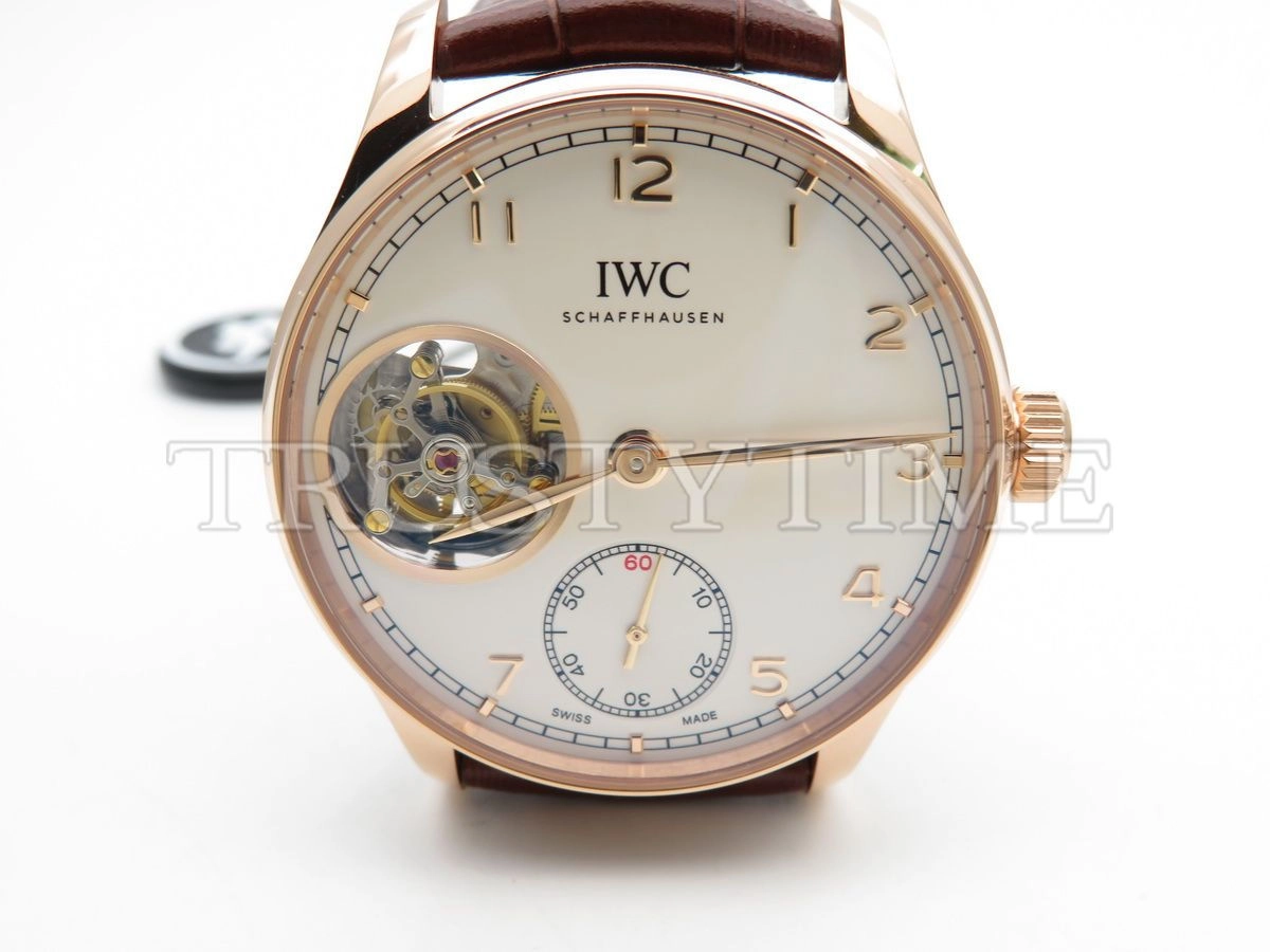Копия часов IWC Portugieser Tourbillon Hand-Wound Red Gold 43mm IW546302