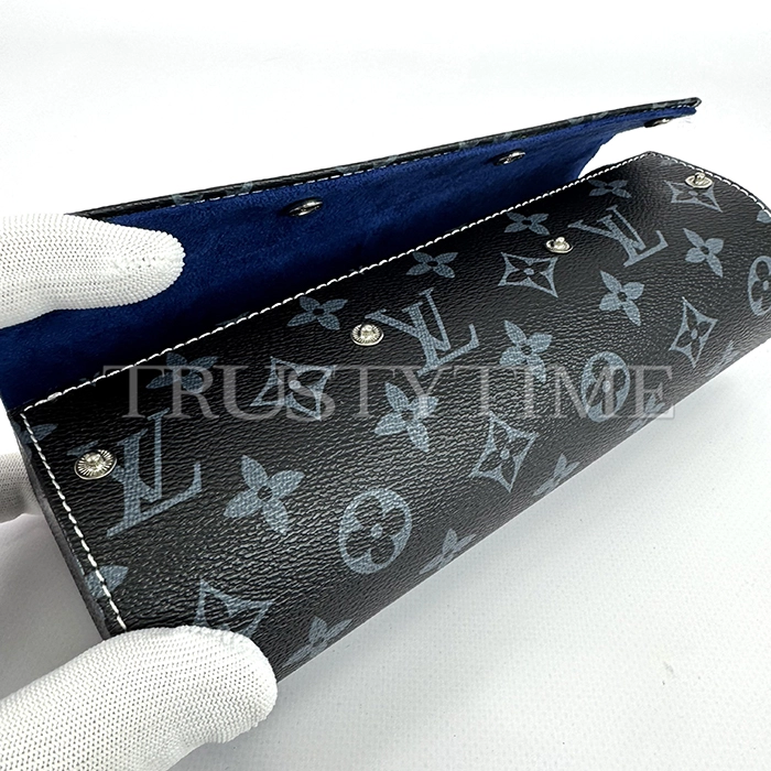 Копия часов Дорожный футляр Louis Vuitton Blue на 3 пары часов 