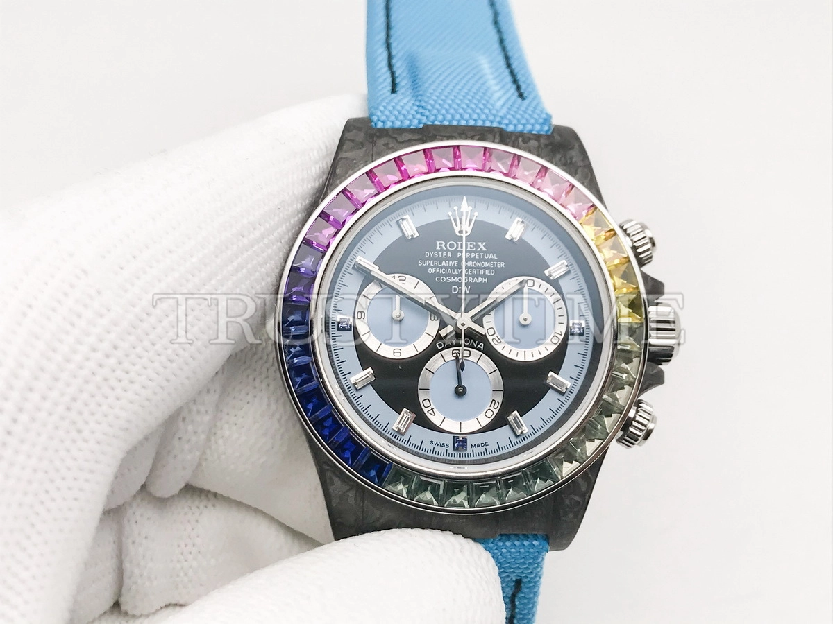 Копия часов Rolex Cosmograph Daytona DIW Rainbow Blue