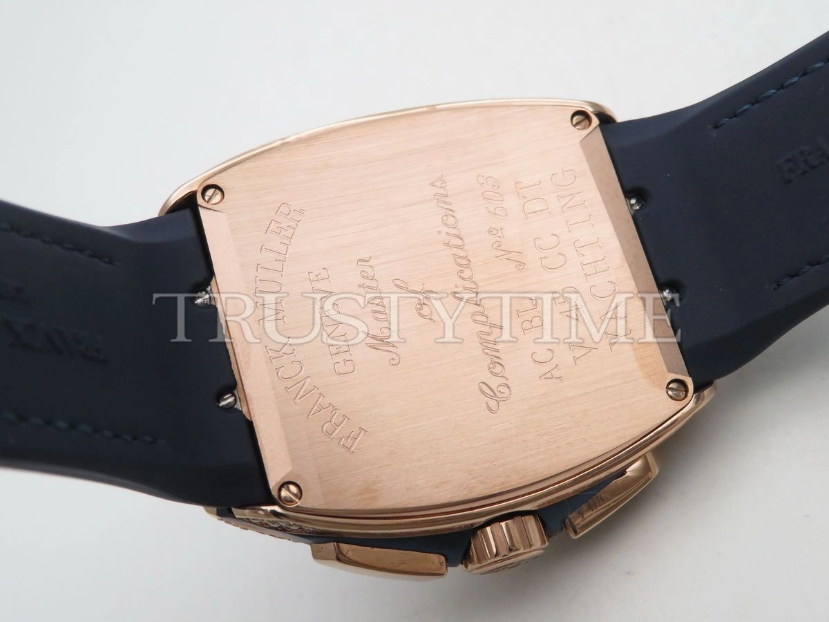 Копия часов Franck Muller Vanguard Chronograph V 45 CC DT YACHTING D NBR CD (BL) (5N) BL.DIAM 5N