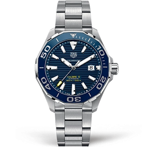 Копия часов Tag Heuer Aquaracer Calibre 5 43mm WAY201B.BA0927