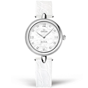 Копия часов Omega De Ville Prestige Dewdrop Quartz 27mm 424.13.27.60.55.001