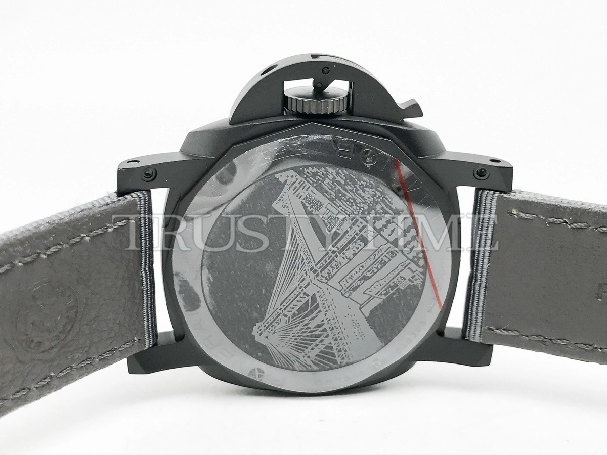 Копия часов Panerai Luminor BiTempo Titanium DLC - New York 44mm PAM01467