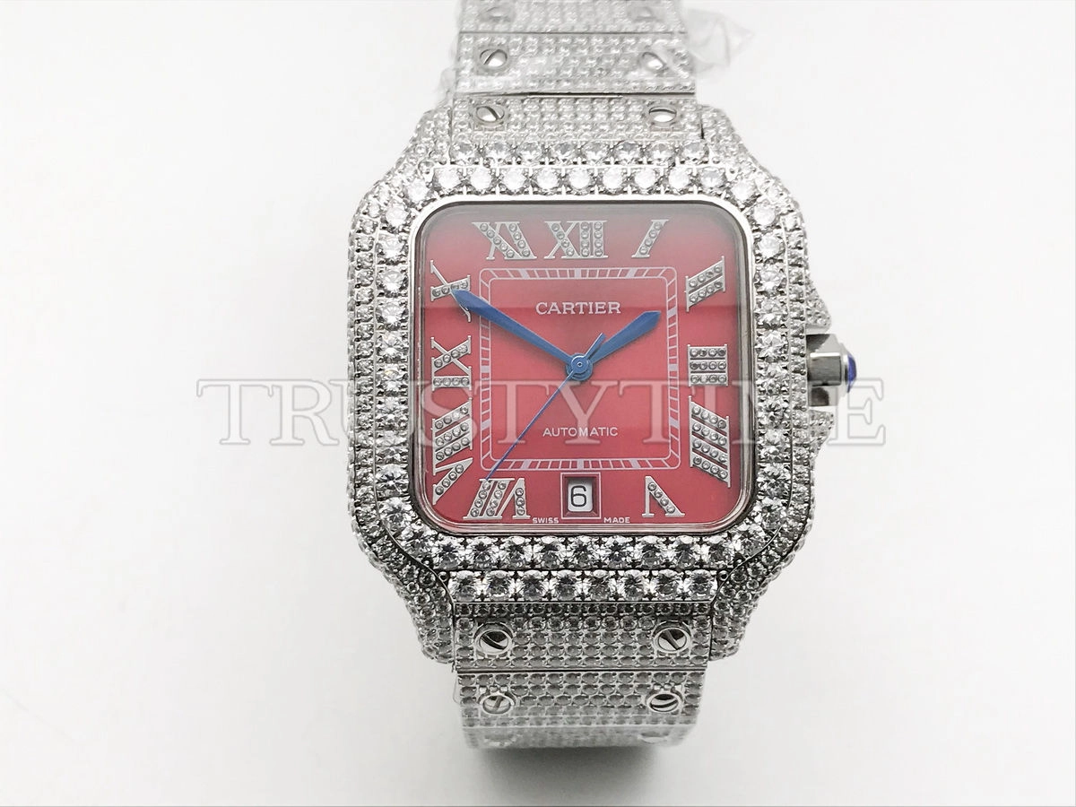 Копия часов Cartier Santos De Cartier 40 WSSA0018 Diamonds Арт. CR-0931