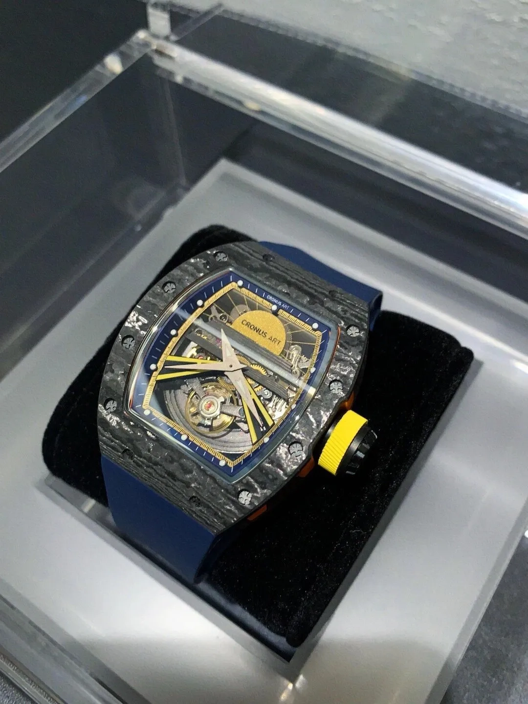 Часы CronusArt NTPT Carbon Fiber Watch CM36-001