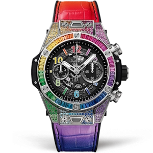 Копия часов Hublot Big Bang Unico Titanium Rainbow 44mm 411.NX.1117.LR.0999