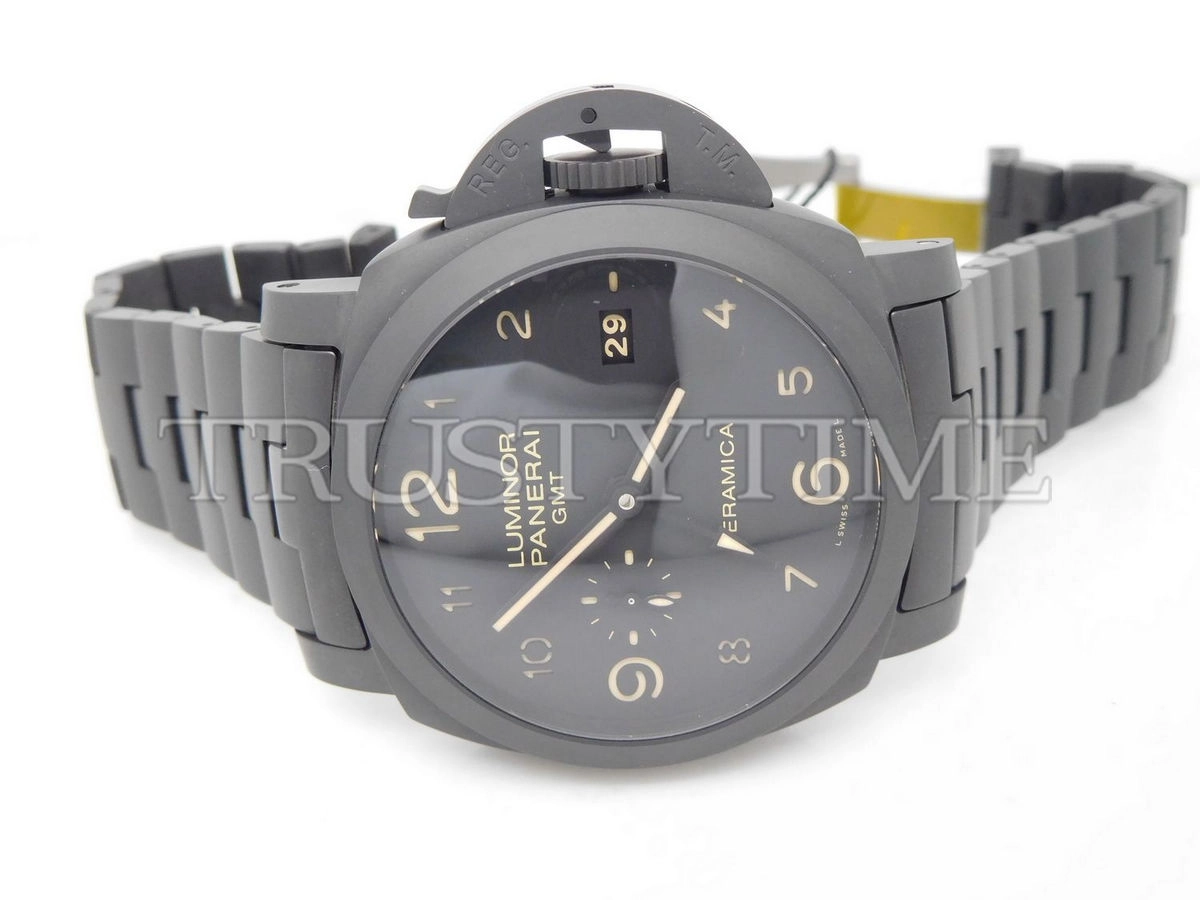 Копия часов Panerai Luminor 1950 3 Days GMT Automatic Tuttonero 44mm PAM00438